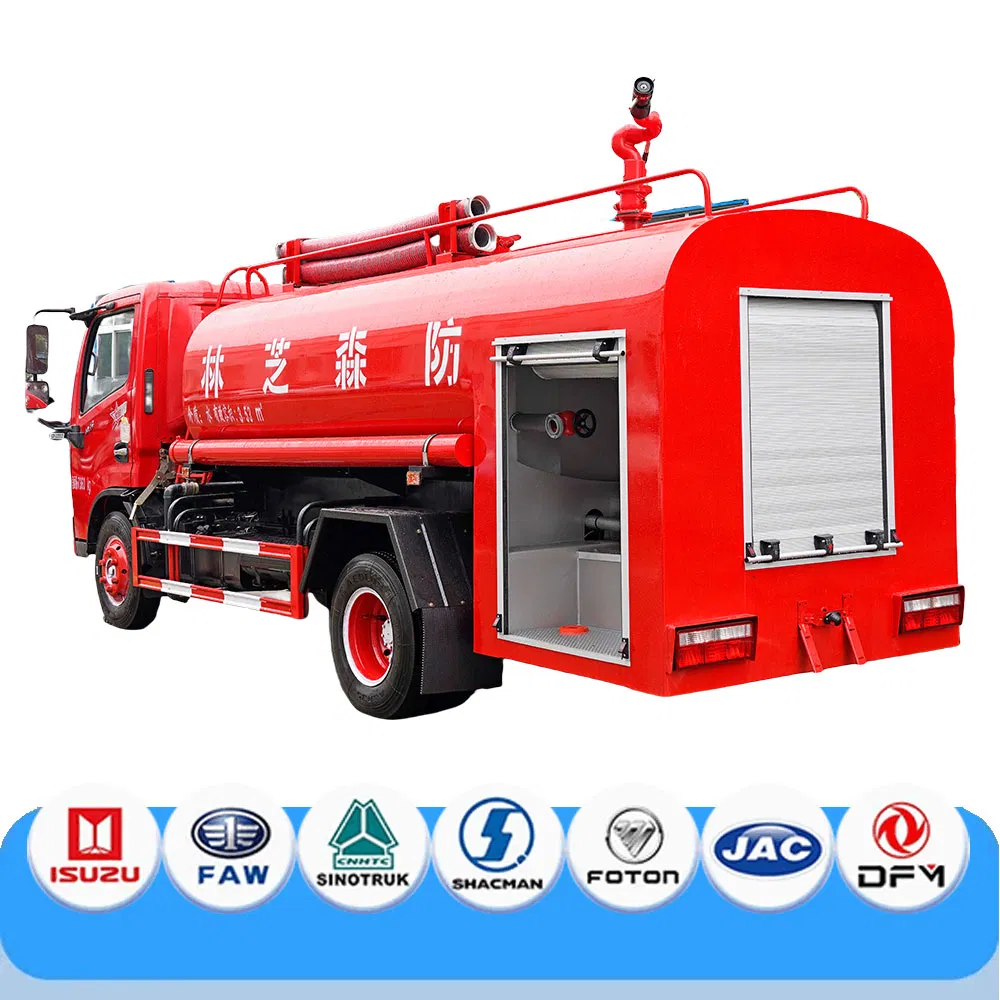 Customizable Fire Water Tanker with 80m Spray Range and Stainless Steel Body Construction