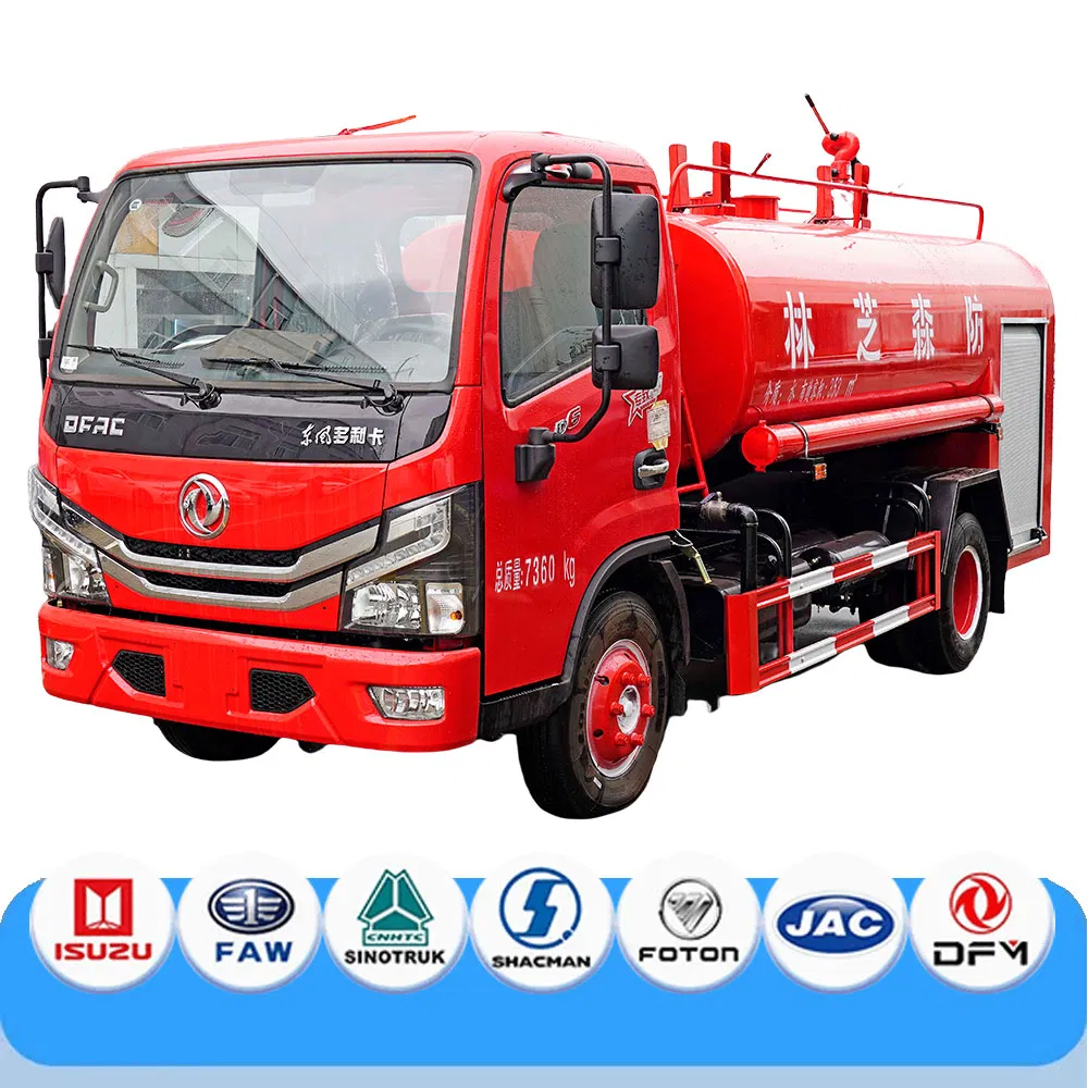 Customizable Fire Water Tanker with 80m Spray Range and Stainless Steel Body Construction
