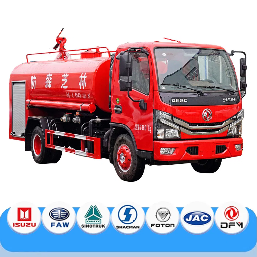 Customizable Fire Water Tanker with 80m Spray Range and Stainless Steel Body Construction