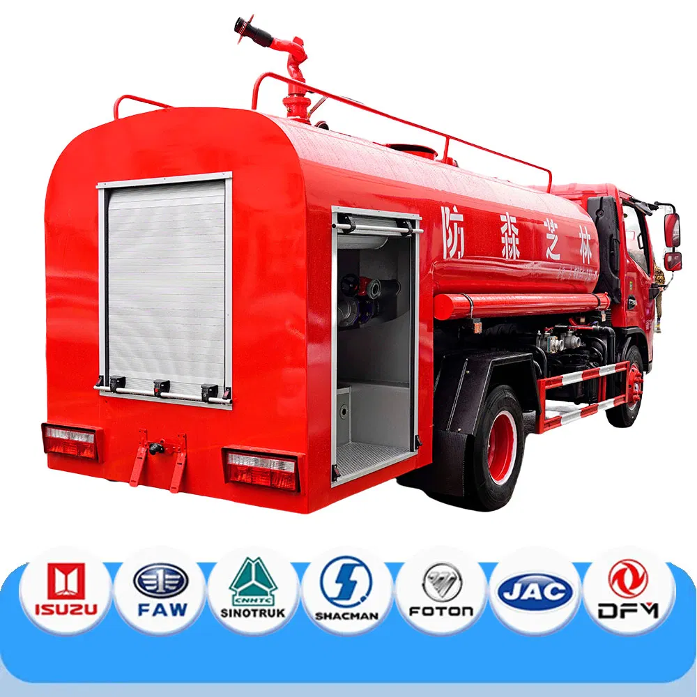 Customizable Fire Water Tanker with 80m Spray Range and Stainless Steel Body Construction