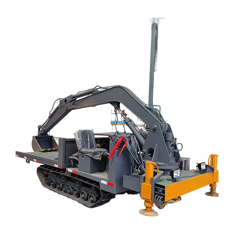 High Efficiency Compact Excavator Loader Combo Machine with 360° Rotation for Small Spaces