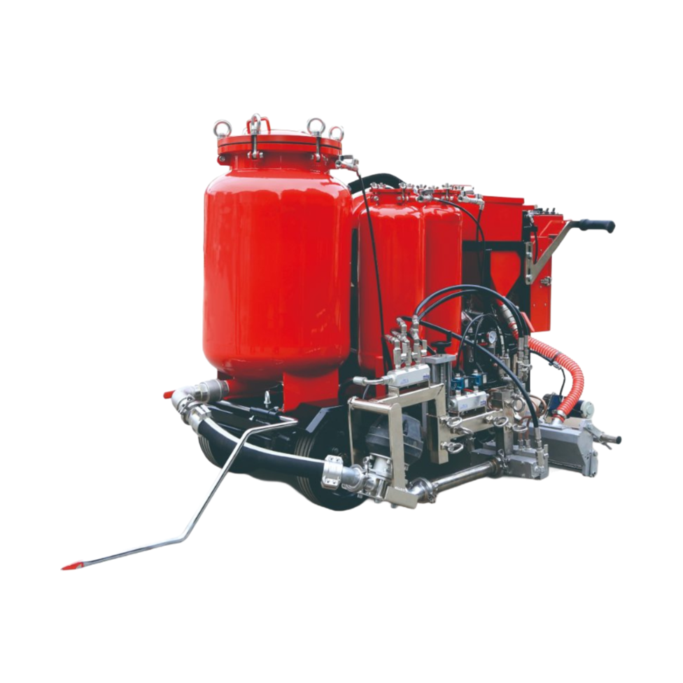 TR-STC250E Self-Propelled Cold Plastic Two-Component Road Marking Machine for Professional Pavement