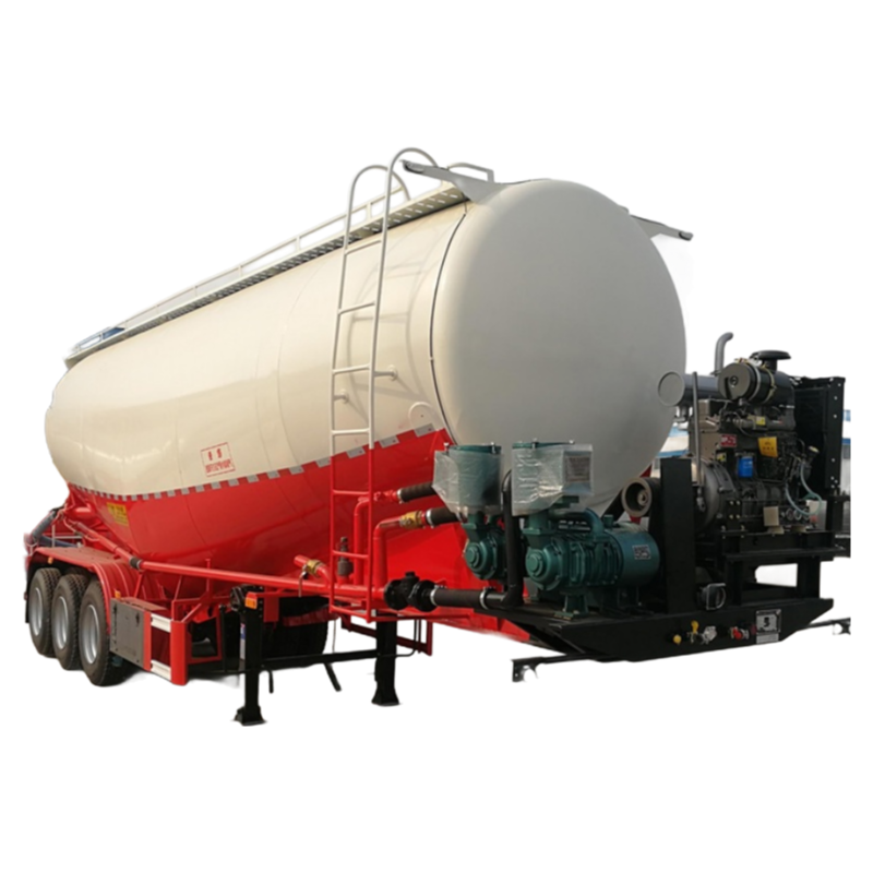 Heavy-Duty Powder Tanker Trailer for Cement/Lime/Mineral Transport