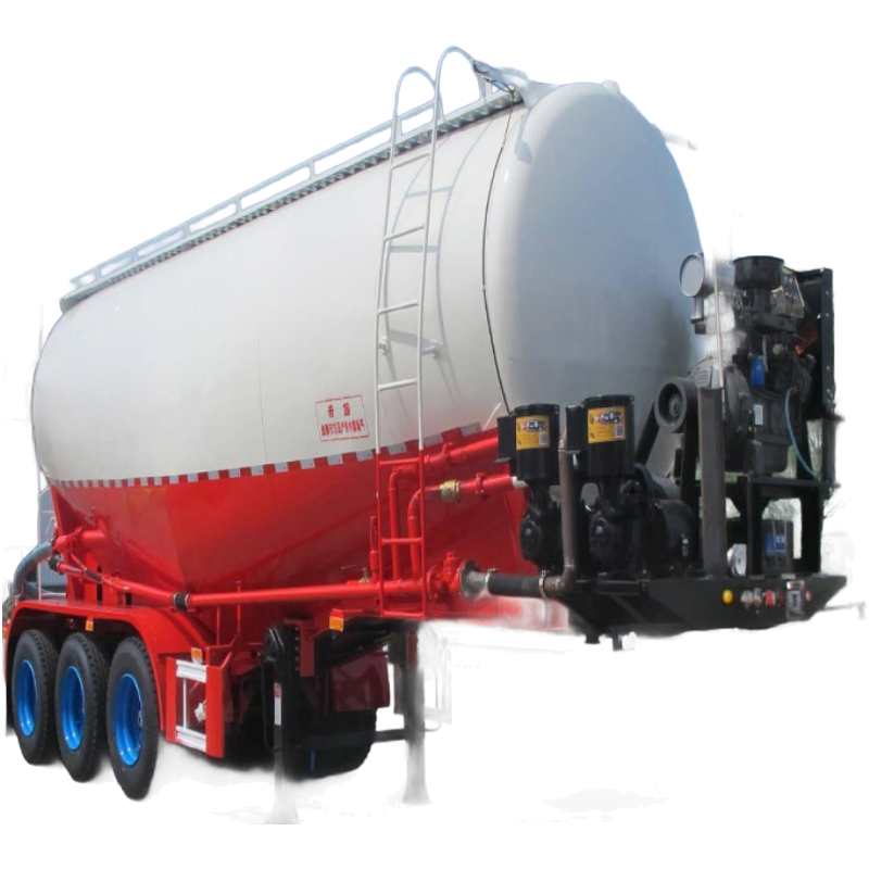 Heavy-Duty Powder Tanker Trailer for Cement/Lime/Mineral Transport