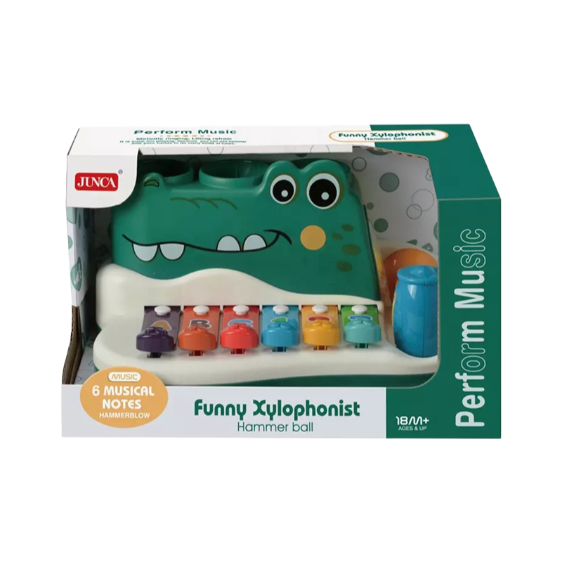 Wholesale Baby Xylophone Toy - Colorful Crocodile Hammer Ball Sliding Piano Musical Instrument for Toddlers