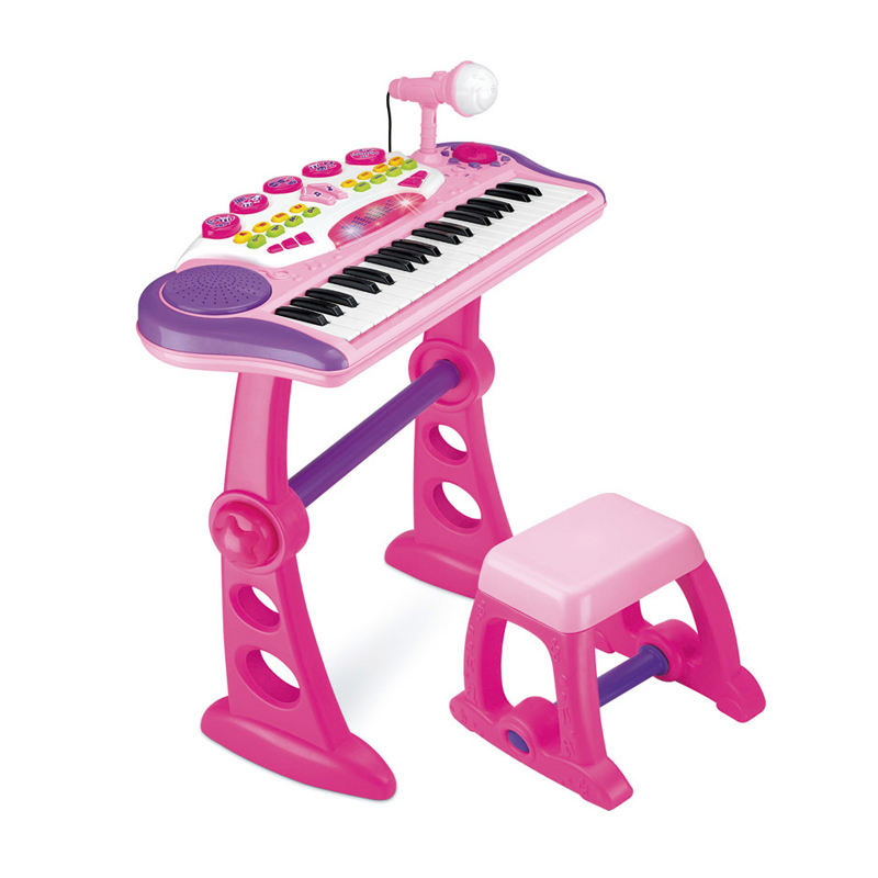 37 Keys Electronic Piano Keyboard Toy - Musical Instruments for Kids with Microphone