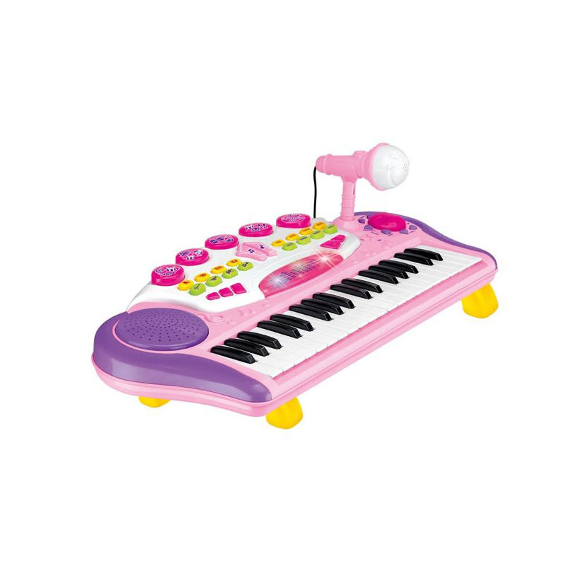 37 Keys Electronic Piano Keyboard Toy - Musical Instruments for Kids with Microphone