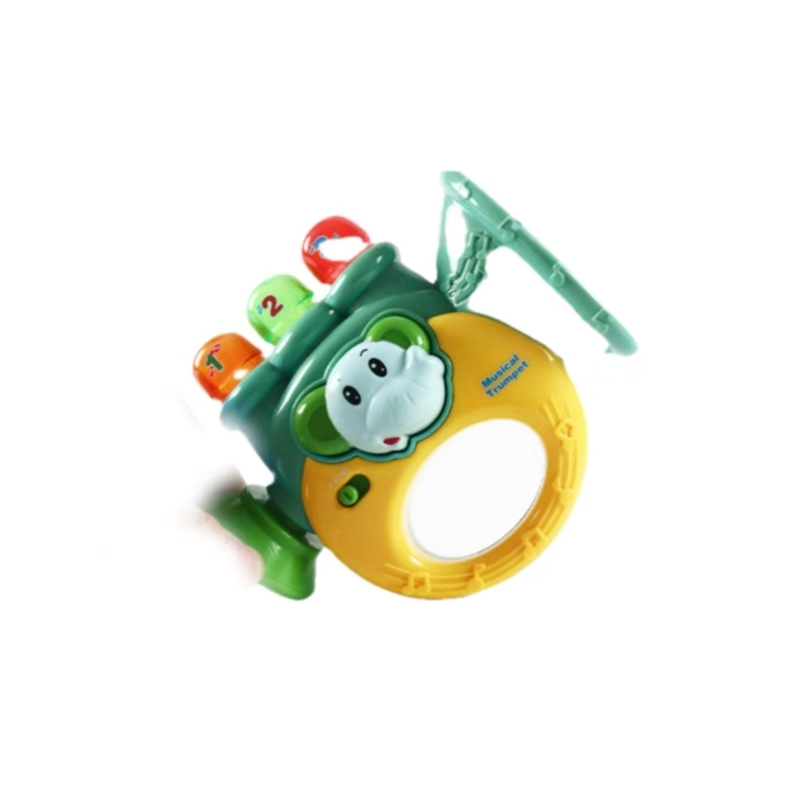 Wholesale Colorful Light-Up Electronic Trumpet Toy for Early Childhood Music Education