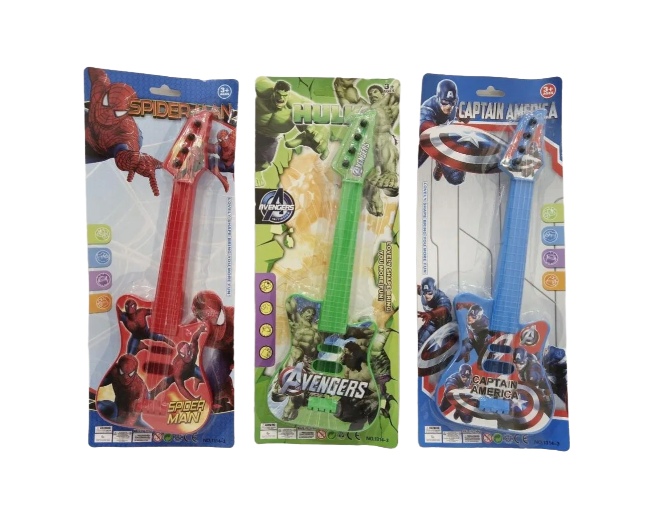 Inflatable Electric Guitar Toy - Safe Plastic Musical Instrument for Kids 3-8 Years