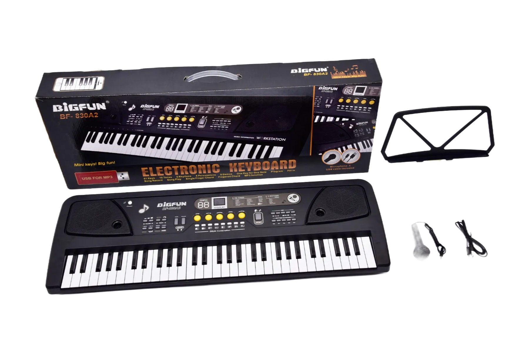 37 Keys Kids Electronic Keyboard Piano - Early Learning Musical Toy with Microphone for Children's Education