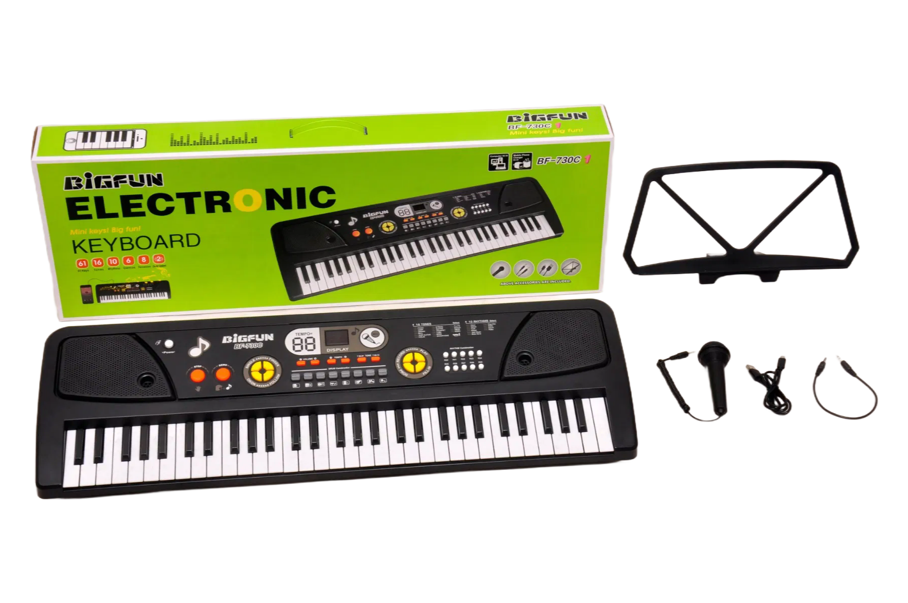 37 Keys Kids Electronic Keyboard Piano - Early Learning Musical Toy with Microphone for Children's Education