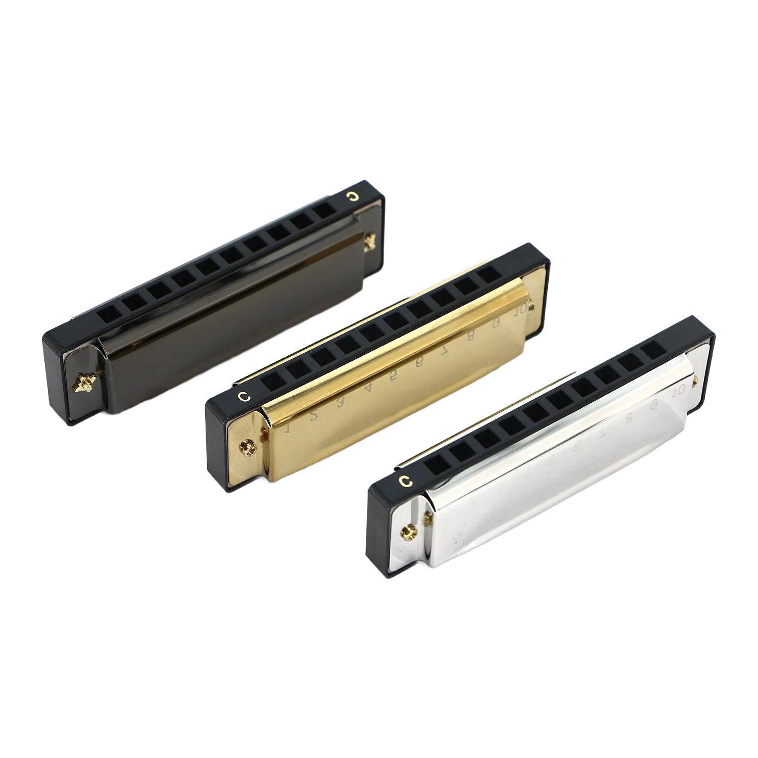 Wholesale 10 Holes Harmonica with Storage Box - Beginner & Intermediate Level Instrument
