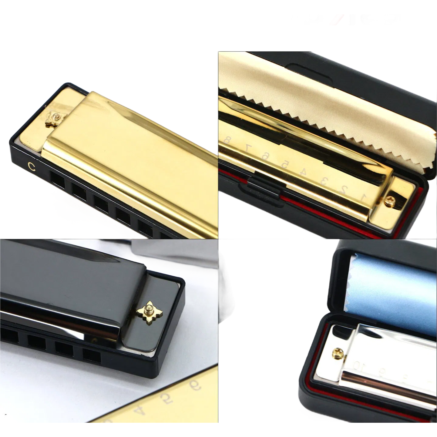 Wholesale 10 Holes Harmonica with Storage Box - Beginner & Intermediate Level Instrument