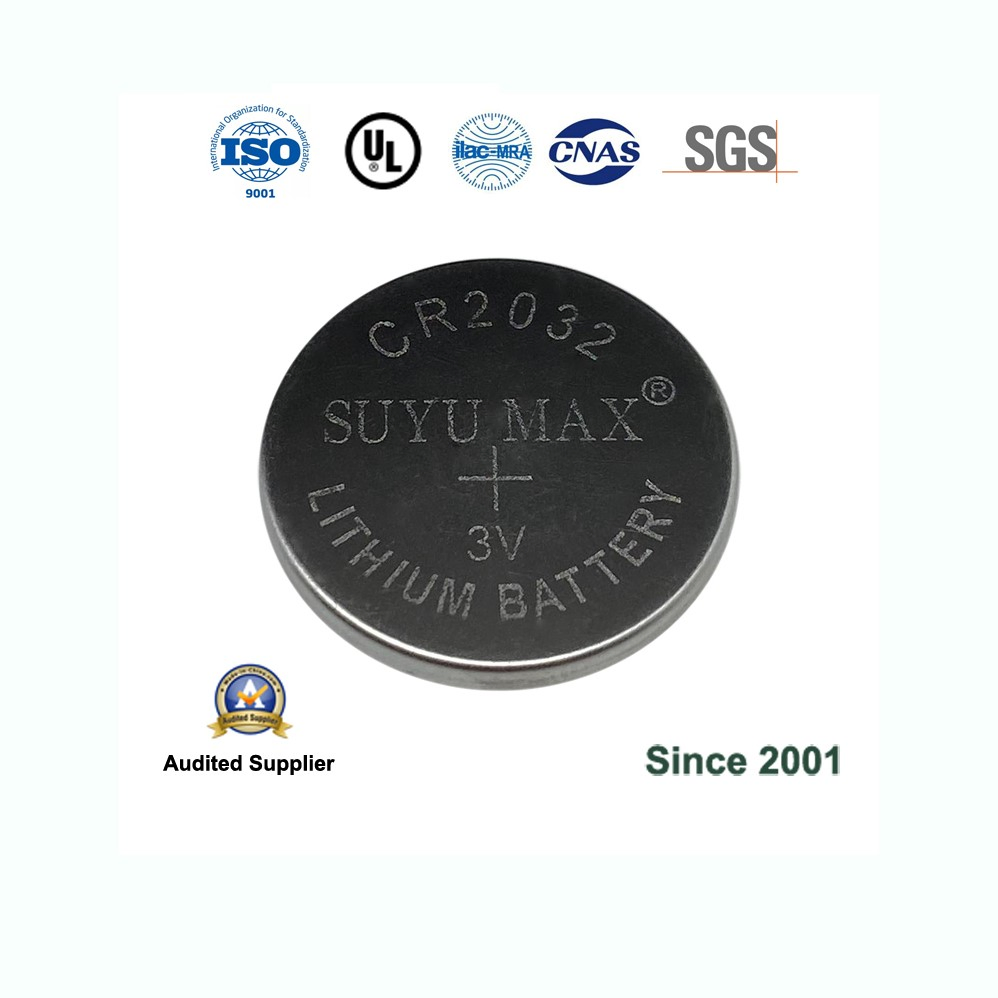 Wholesale CR2032 LiMnO2 Battery for Remote Controls and Scales