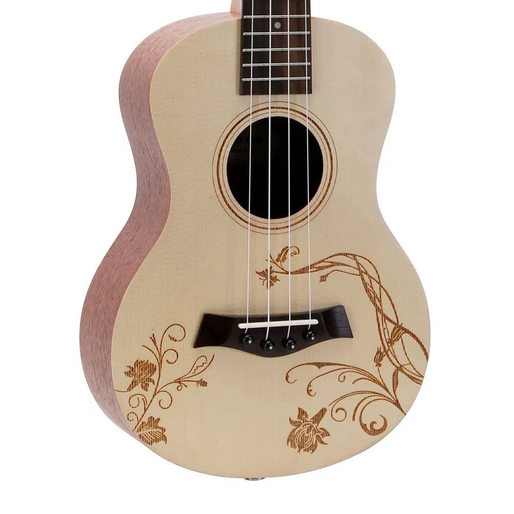 26 Inch UK611-L Sapele Body Guitar with Rosewood Fingerboard - Matte Finish Musical Instrument