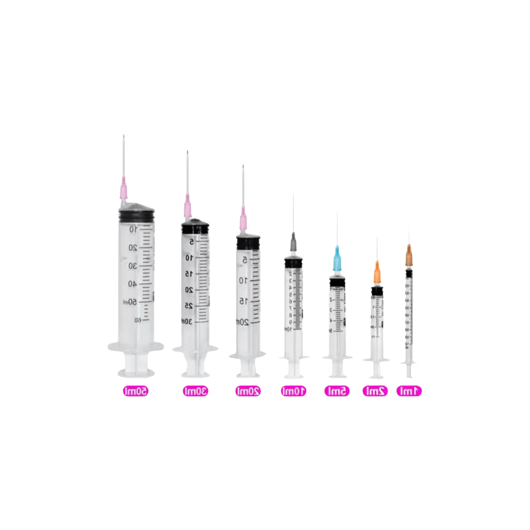 Customizable Luer Lock and Slip Syringes in Multiple Sizes from 1ml to 100ml