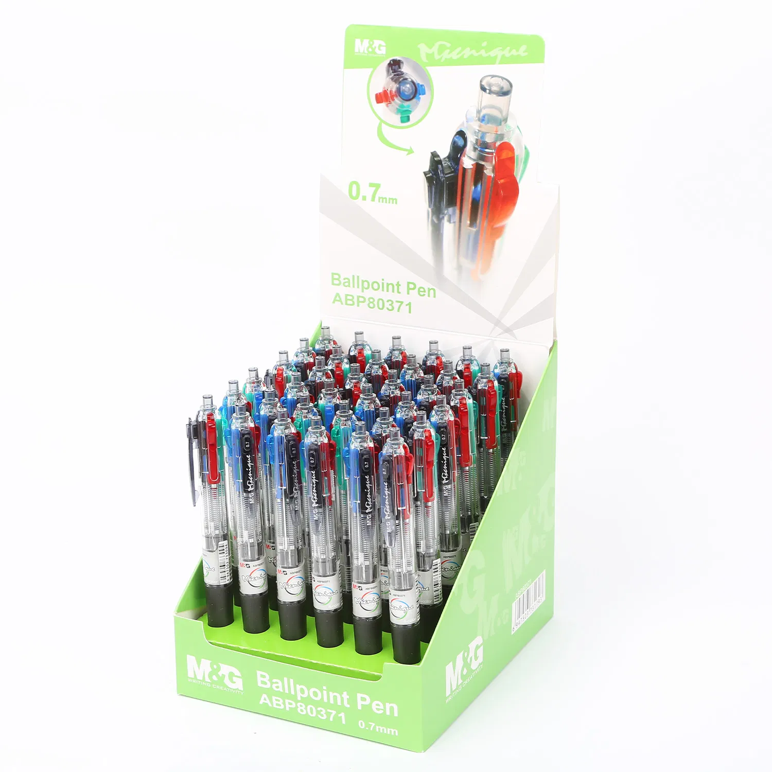 Factory Direct 1296PCS/Carton Multi Color Ballpoint Pens with Custom Packaging Options