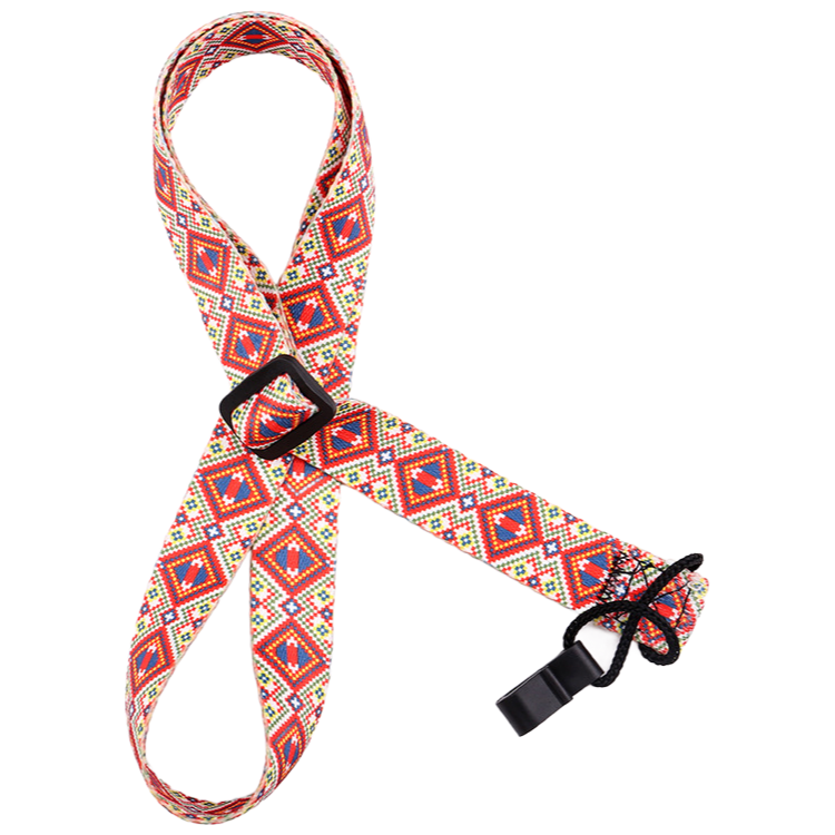 Custom Adjustable Ukulele Strap Soft Cotton Classical Guitar Strap OEM Manufacturer