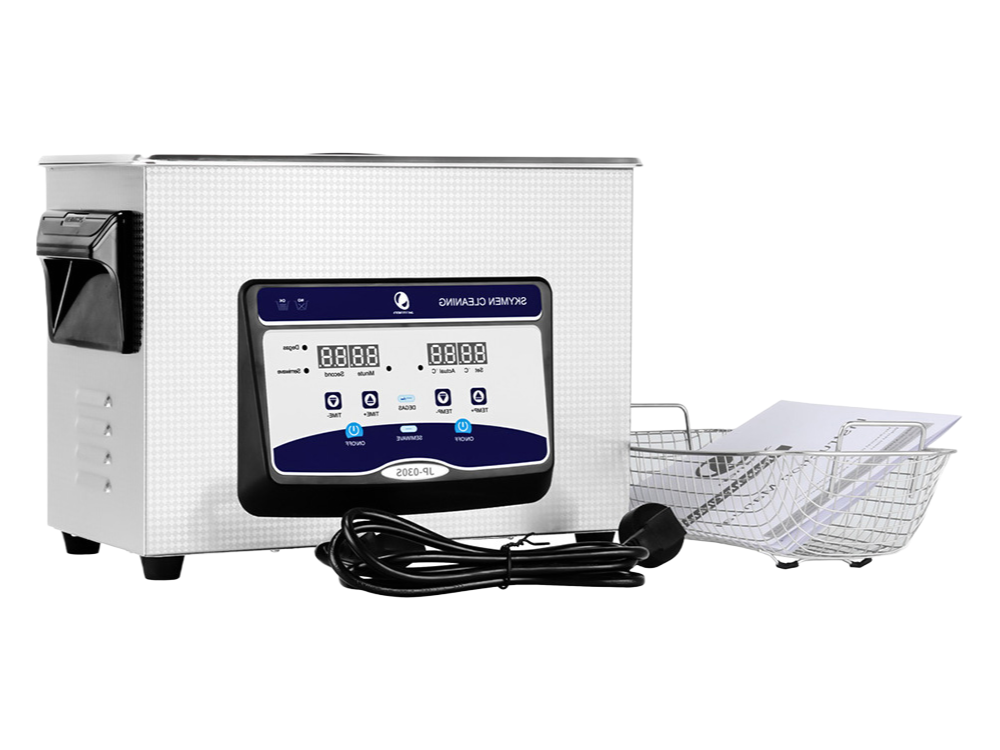 40kHz Ultrasonic Cleaner with Heater for Medical Instruments - 4.5L Stainless Steel Tank