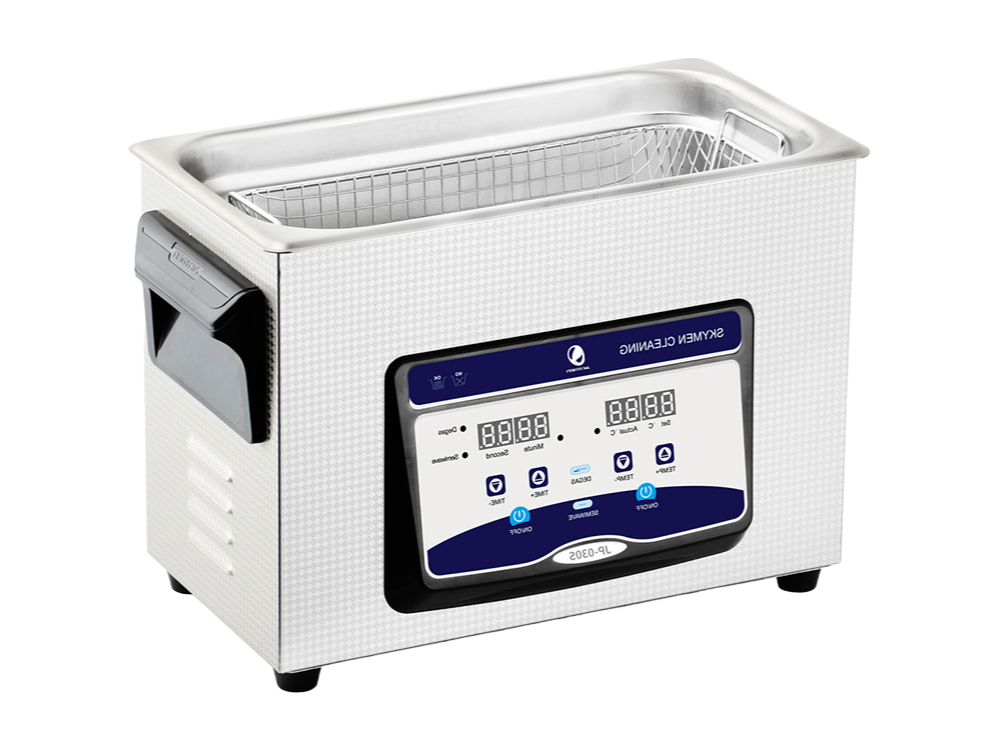 40kHz Ultrasonic Cleaner with Heater for Medical Instruments - 4.5L Stainless Steel Tank