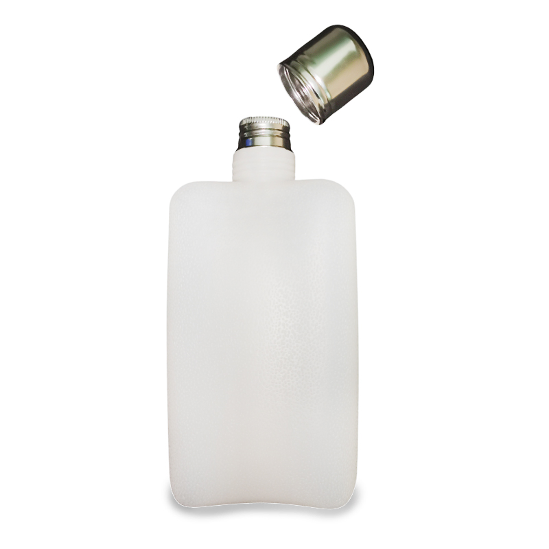 10oz 16oz White Travel Liquor Plastic Hip Flask - Customizable HDPE Bar Tool