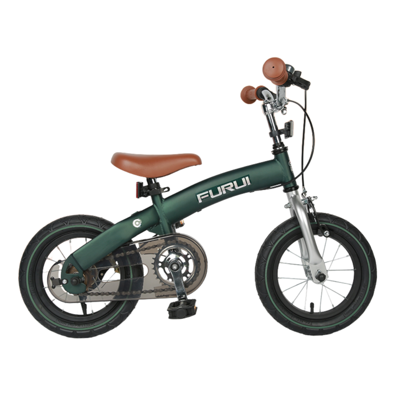 2-in-1 Baby Sliding Walker & Balance Bike - 12 Inch Children's Training Bicycle with Detachable Pedals