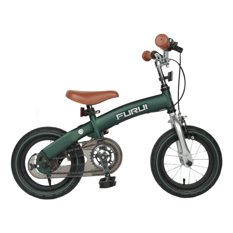 2-in-1 Baby Sliding Walker & Balance Bike - 12 Inch Children's Training Bicycle with Detachable Pedals