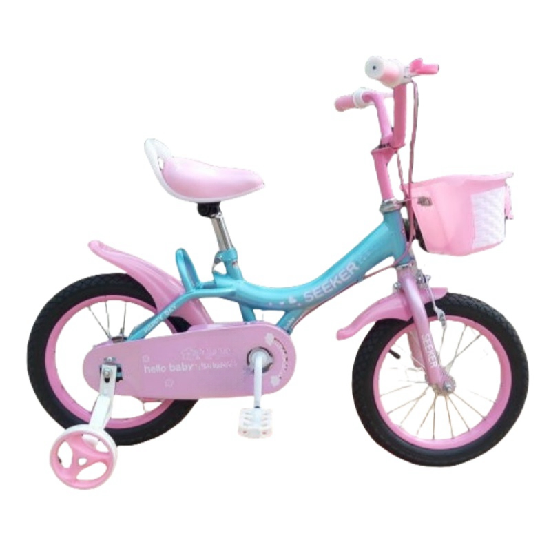 12-16 Inch Girls Bicycle with Training Wheels - Steel Frame Kids Bike for Ages 3-8