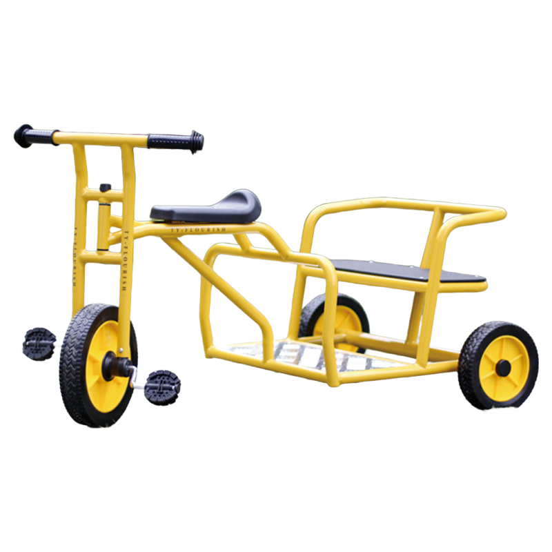 Premium Steel Frame Children Tricycle Bike - Safe Toddler Ride-On Toy with Non-Slip Wheels