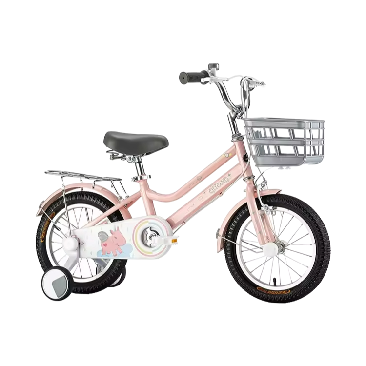 12-16 Inch Kids Bicycle with Training Wheels - Adjustable Height Children's Bike