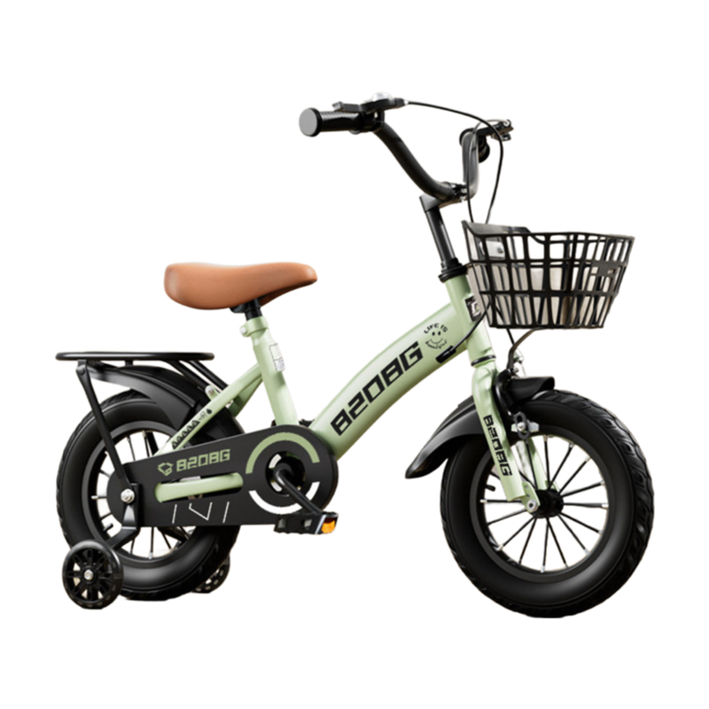 Multicolor Princess Kids Bicycle with Training Wheels for 3-8 Years Old Children