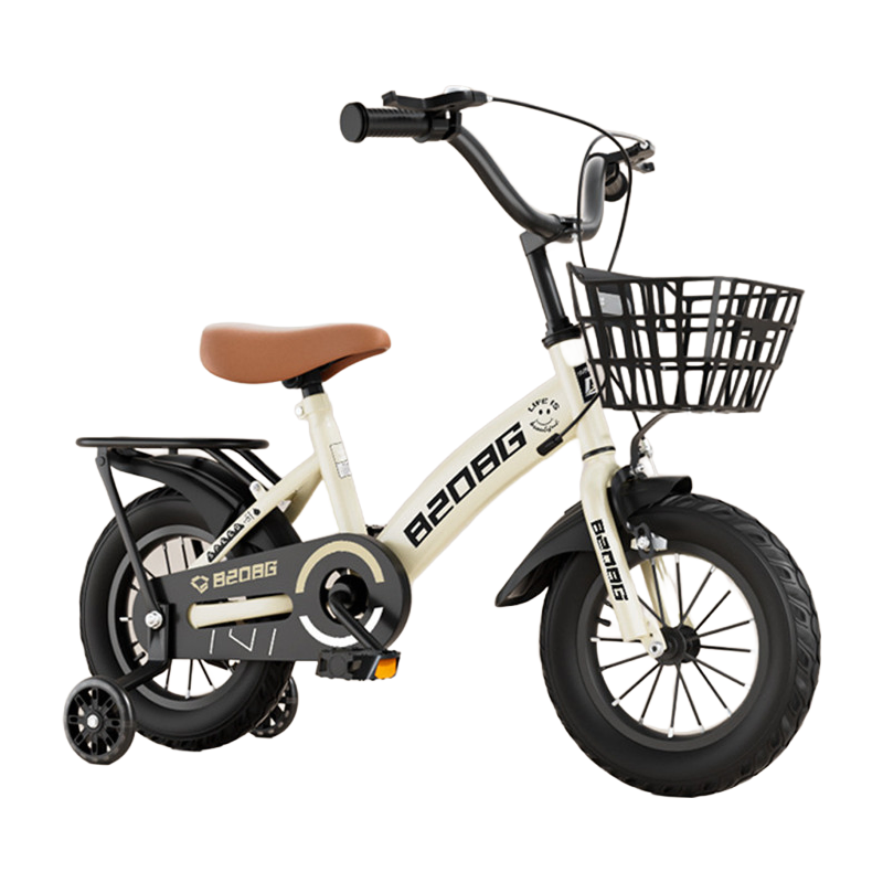Multicolor Princess Kids Bicycle with Training Wheels for 3-8 Years Old Children