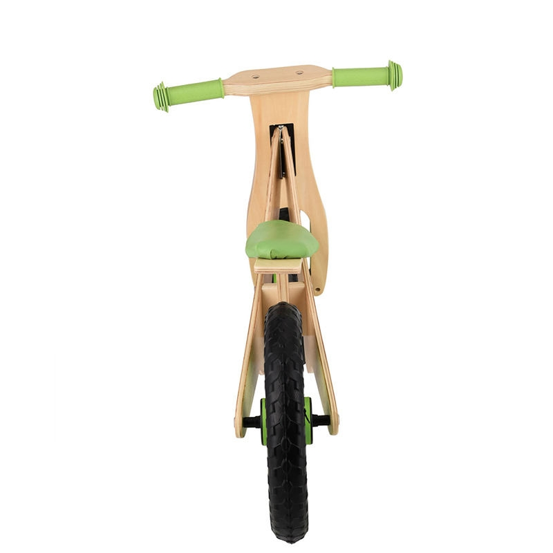 12 Inch Wooden Balance Bike for Toddlers - Safe EVA Foam Wheel Kids Bike