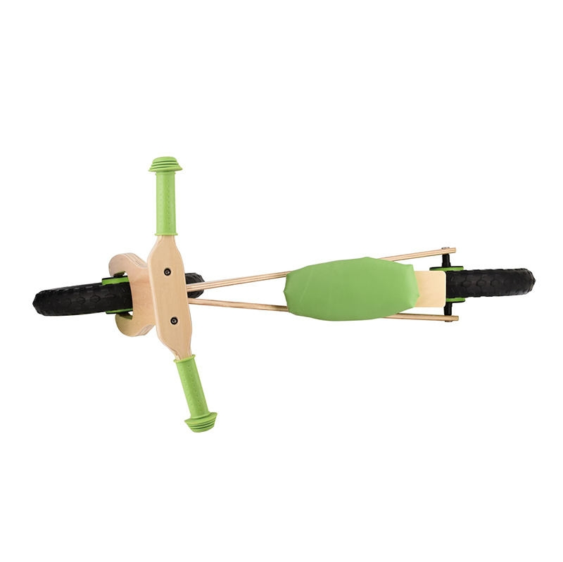 12 Inch Wooden Balance Bike for Toddlers - Safe EVA Foam Wheel Kids Bike