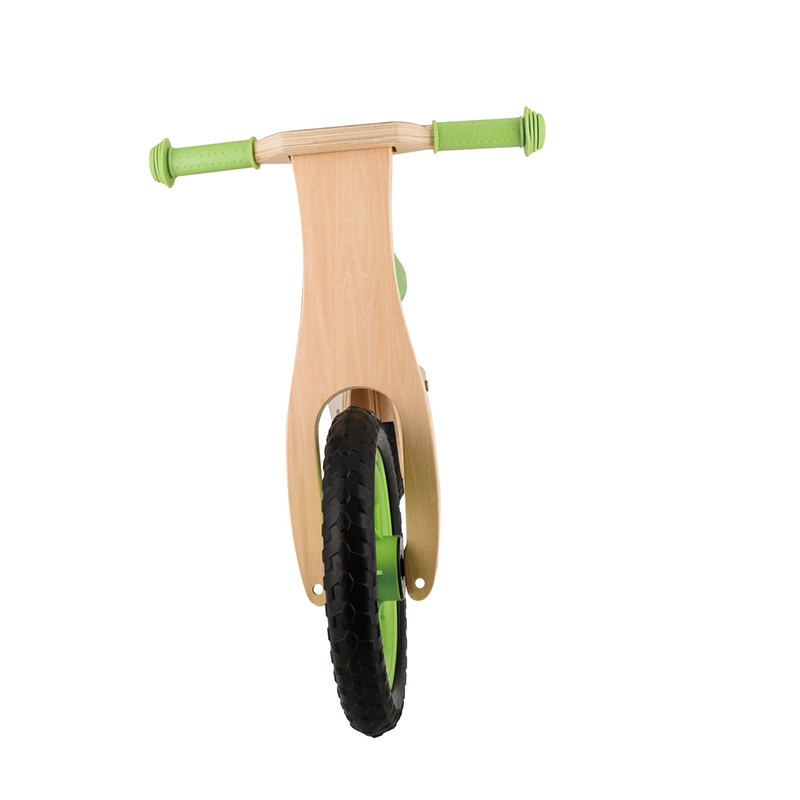 12 Inch Wooden Balance Bike for Toddlers - Safe EVA Foam Wheel Kids Bike