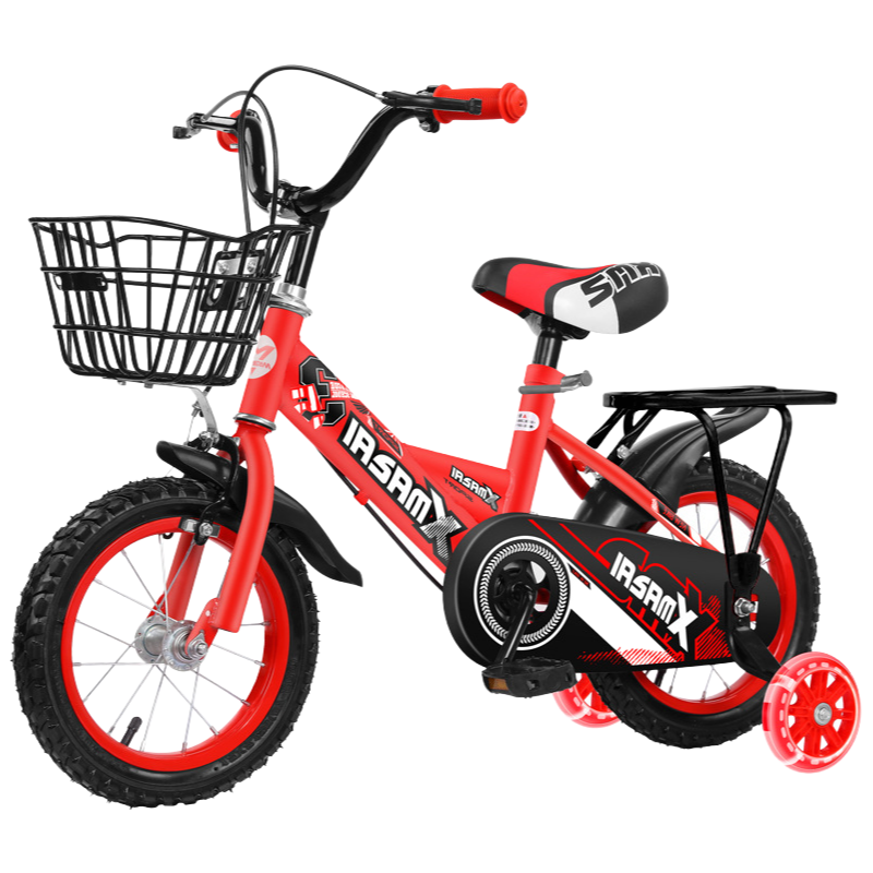 High-Quality Customizable Kids Bicycle with Steel Frame and Multiple Wheel Sizes for Ages 3-8 Years