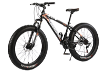 Factory Direct Fat Tire Snow Bike with Disc Brakes - 180KG Load Capacity for Rough Terrains