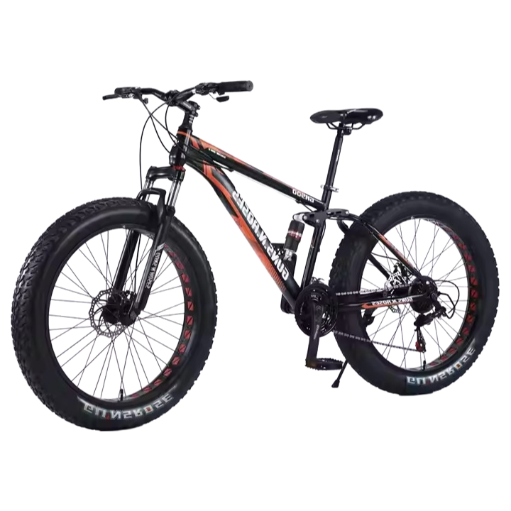 Factory Direct Fat Tire Snow Bike with Disc Brakes - 180KG Load Capacity for Rough Terrains