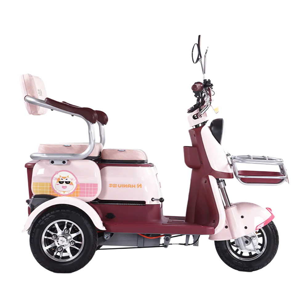 CUTE BABY Electric Tricycle 500W Motor 48V/60V Battery for Adults & Cargo Transport