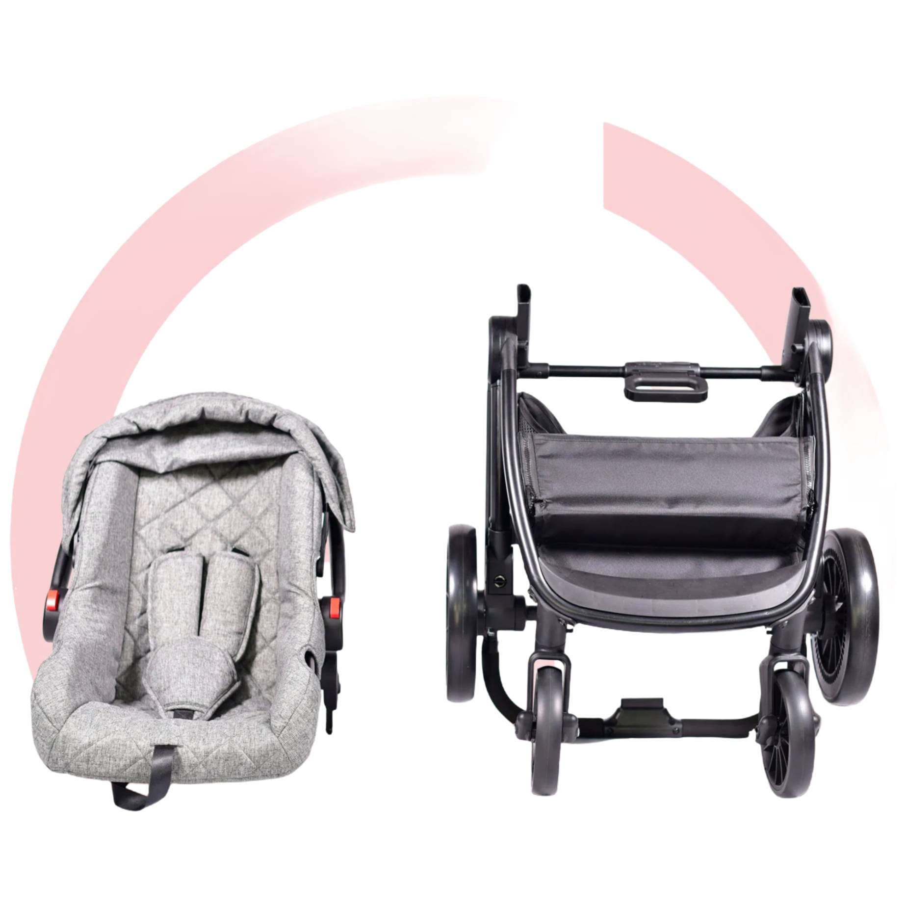 Premium Baby Stroller with Adjustable Seat and Five-Point Safety System for Newborns to Toddlers