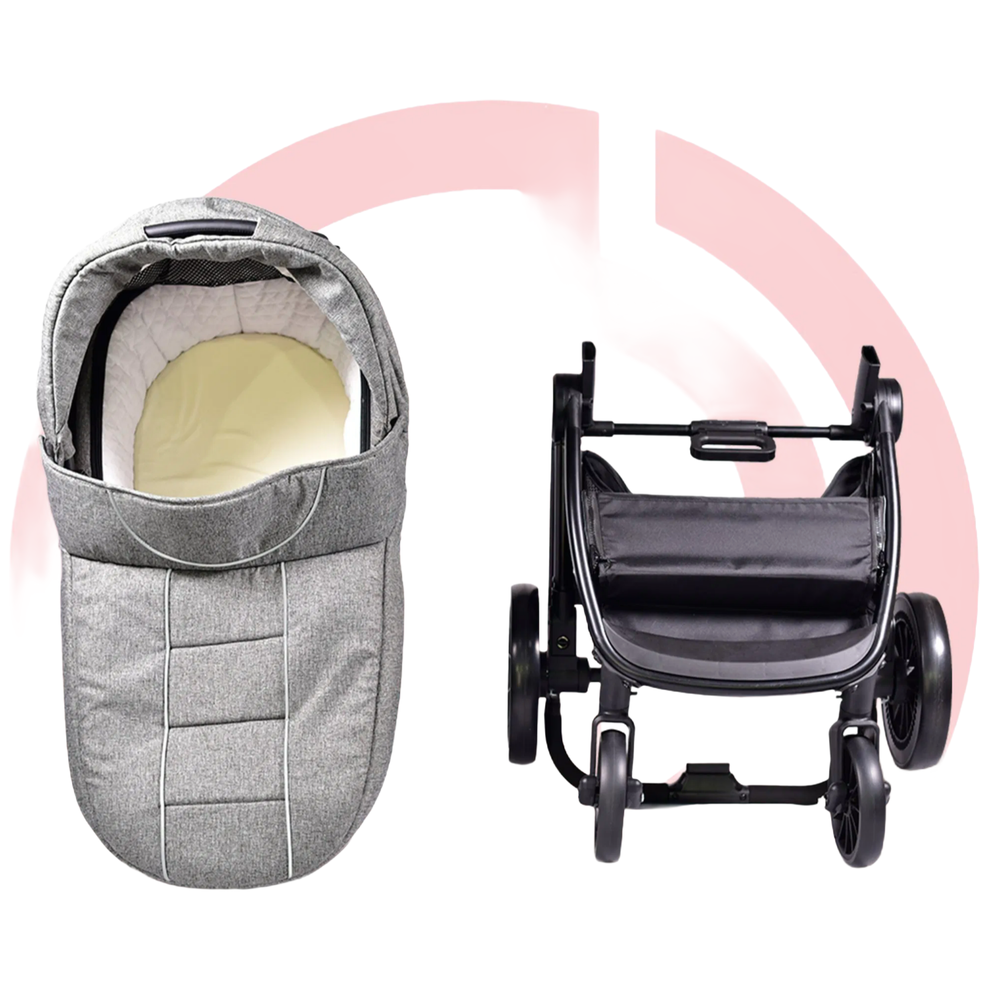 Premium Baby Stroller with Adjustable Seat and Five-Point Safety System for Newborns to Toddlers