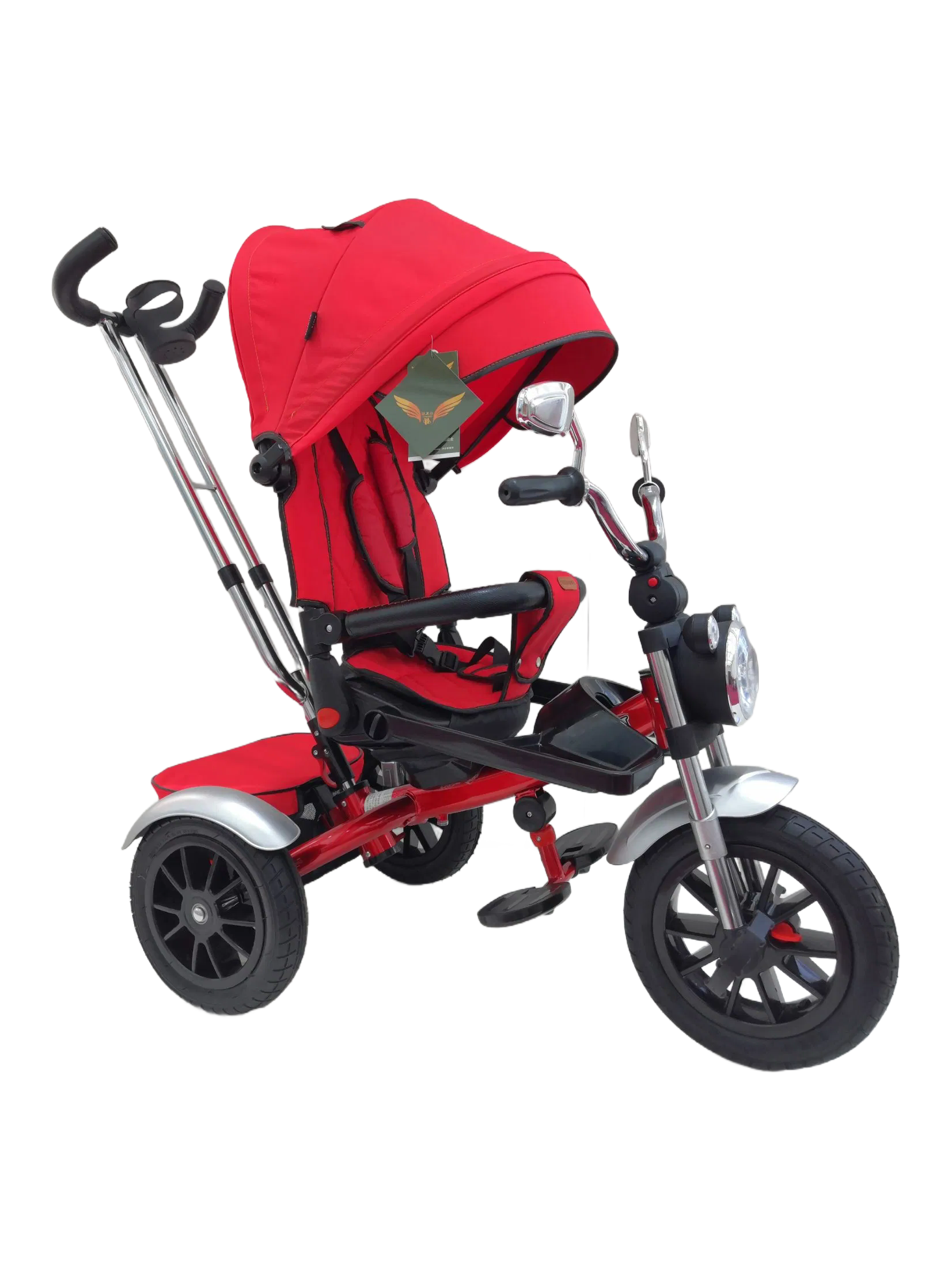 Premium 3 Wheels Baby Tricycle for 2-6 Years Old Children with Adjustable Seat and Canopy