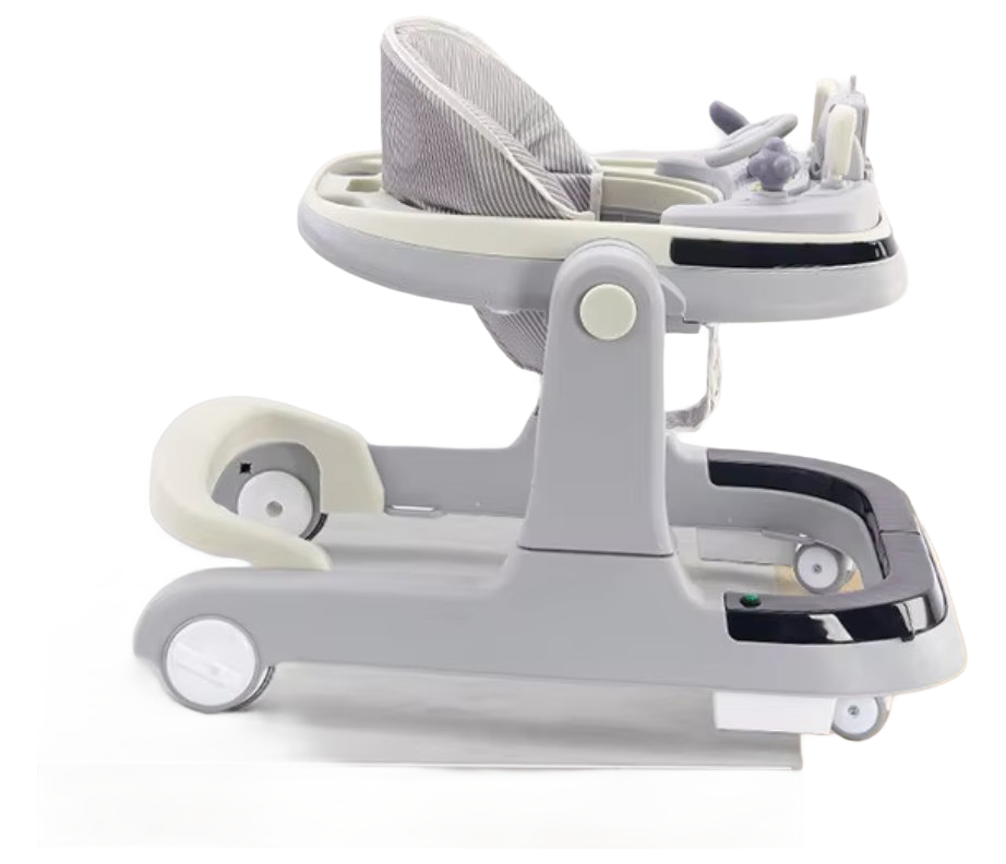 4-in-1 Musical Baby Walker with Wheels and Seat - CE Certified Baby Push Walker Toy