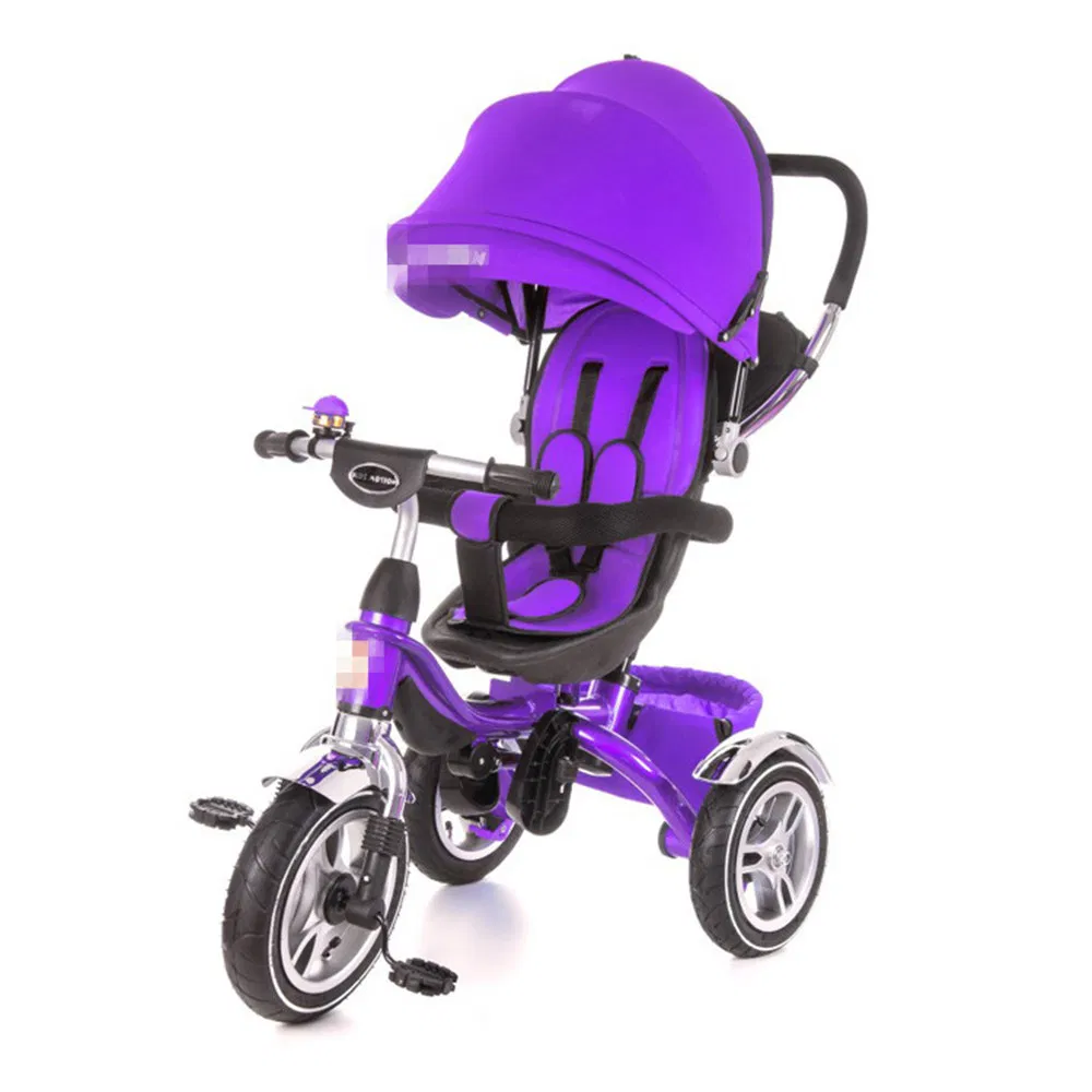 Premium Kids Tricycle with Adjustable Canopy and Safety Fence for Toddlers 1-3 Years Old