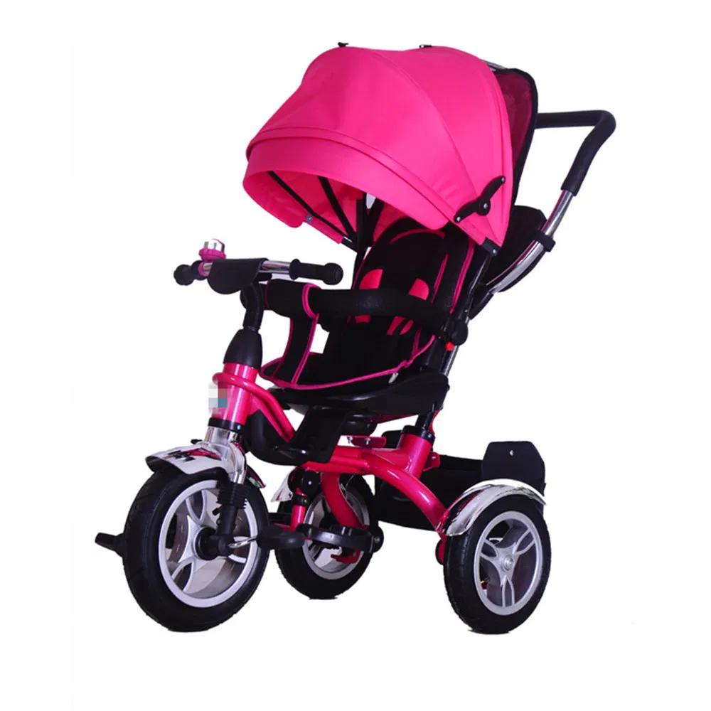 Premium Kids Tricycle with Adjustable Canopy and Safety Fence for Toddlers 1-3 Years Old