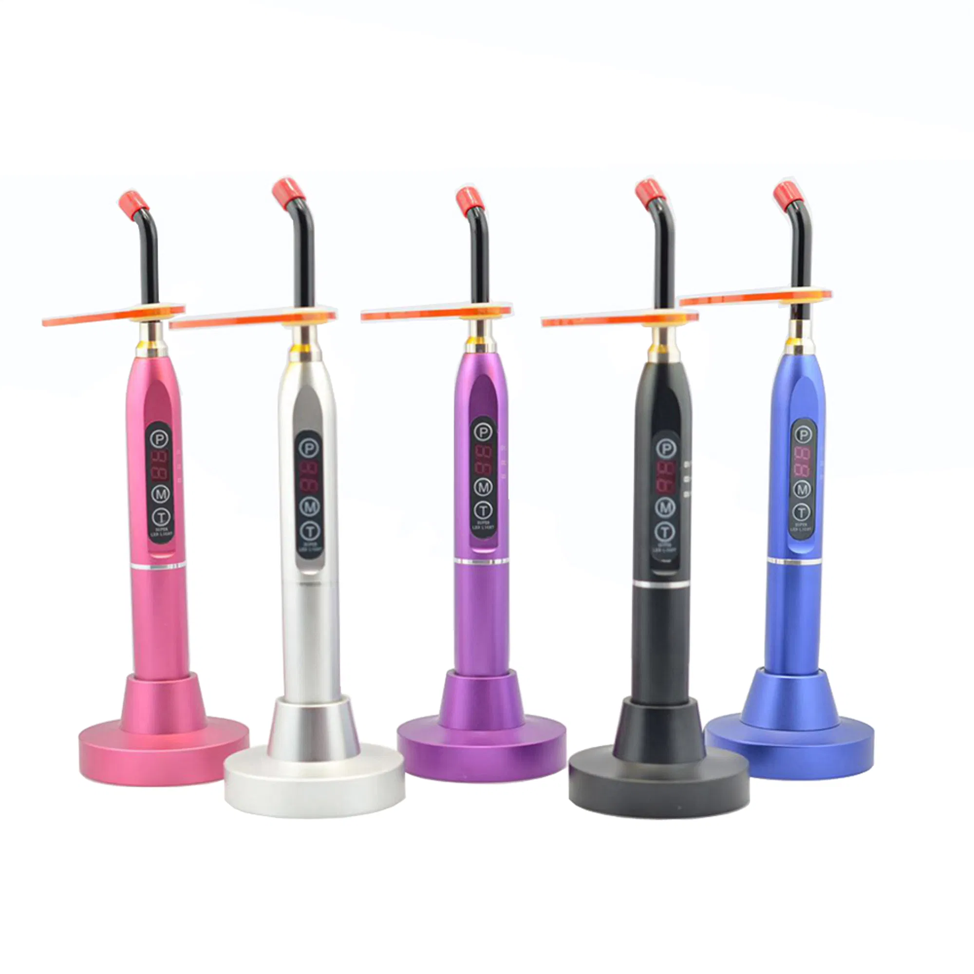 Professional Dental LED Curing Light with 17 Color Options for Orthodontic and Dental Clinic Use