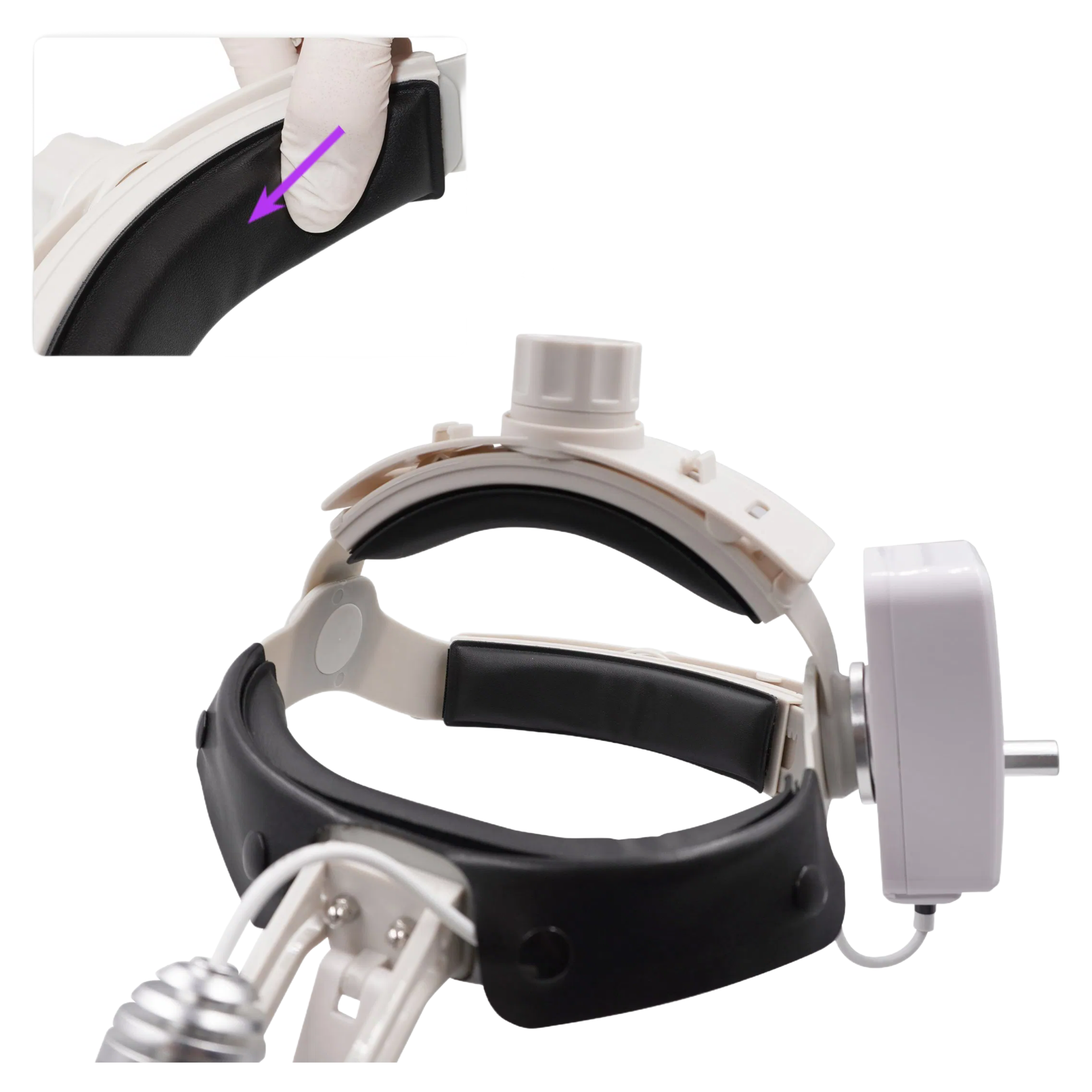 Adjustable Dental Loupes Headlight with 320-540mm Working Distance for Dental Procedures