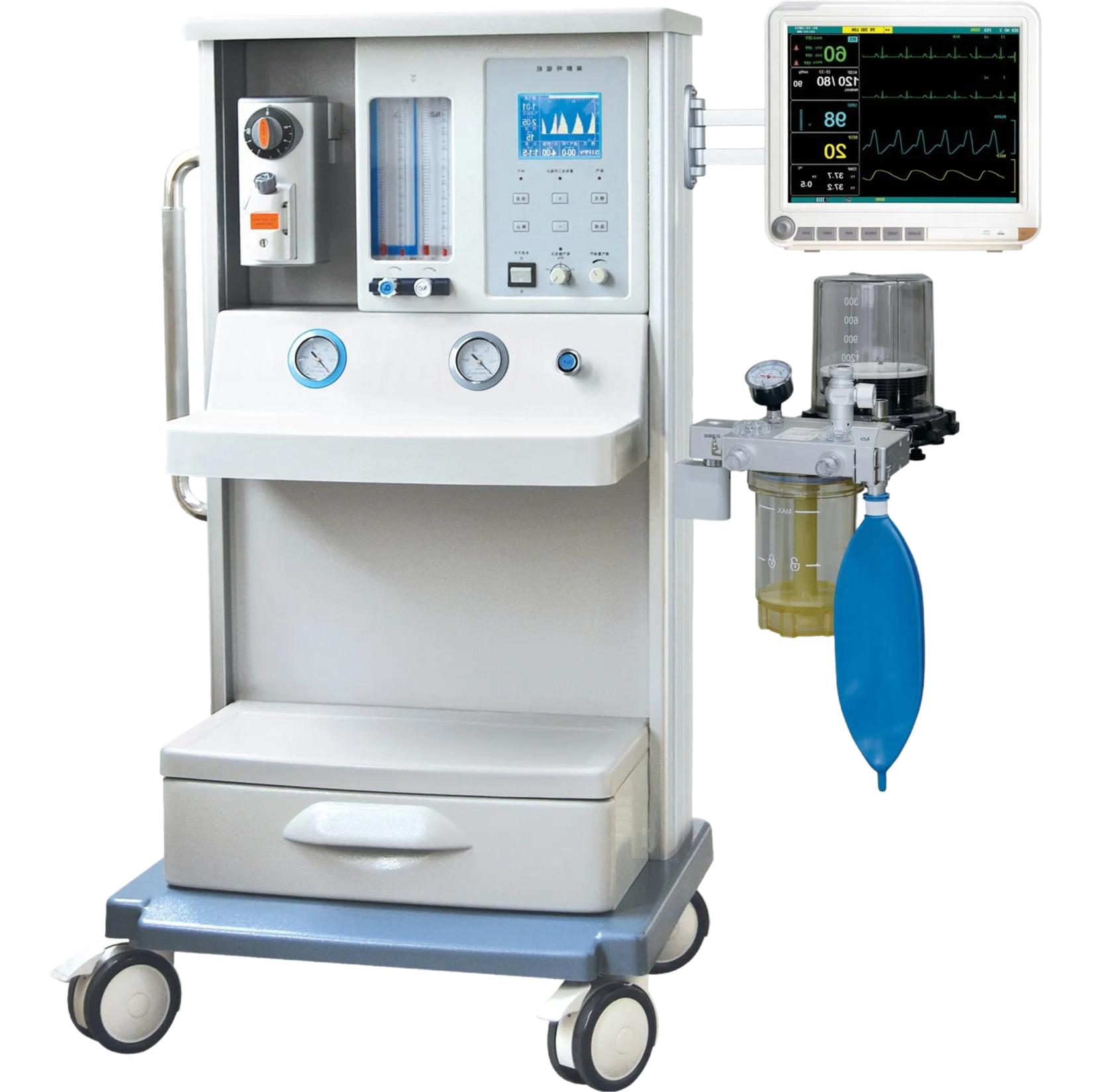 Electronic Controlled Animal Anesthesia System with Multiple Ventilation Modes