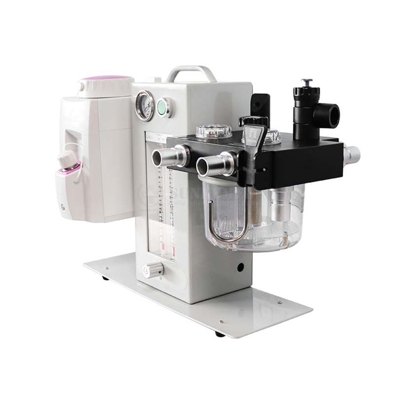 Compact Veterinary Anesthesia System with APL Valve and Pressure Gauge
