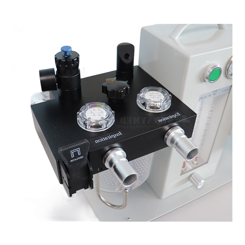 Compact Veterinary Anesthesia System with APL Valve and Pressure Gauge